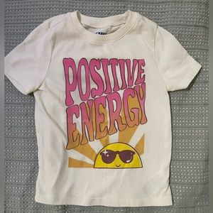 Old Navy ‘Positive energy’ Baby T-shirt. Size 4T